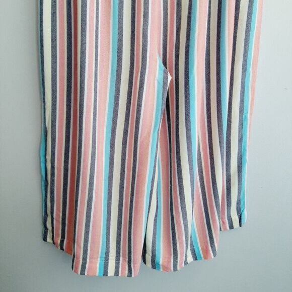 JOE FRESH | Jumpsuit Wide Leg Cropped Bottom Colorful Stripe Romper Kids Sz XL - Picture 11 of 16
